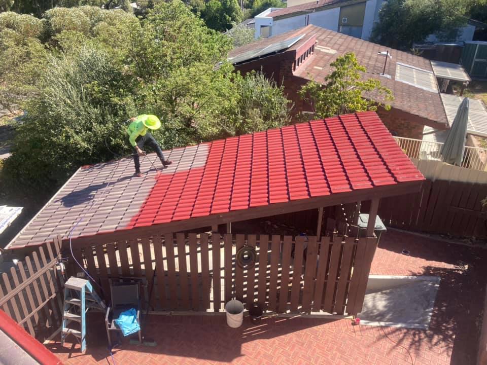 roof painting process